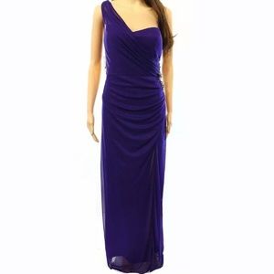 ONYX Nite One-Shoulder purple Ball Gown Dress